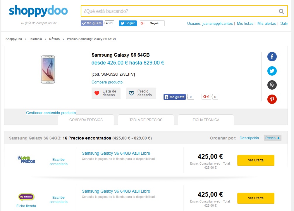 comparación pura y dura